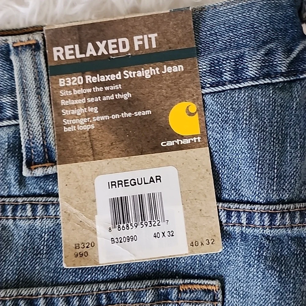 Carhartt Relaxed  Straight Fit Blue Jeans Brand New